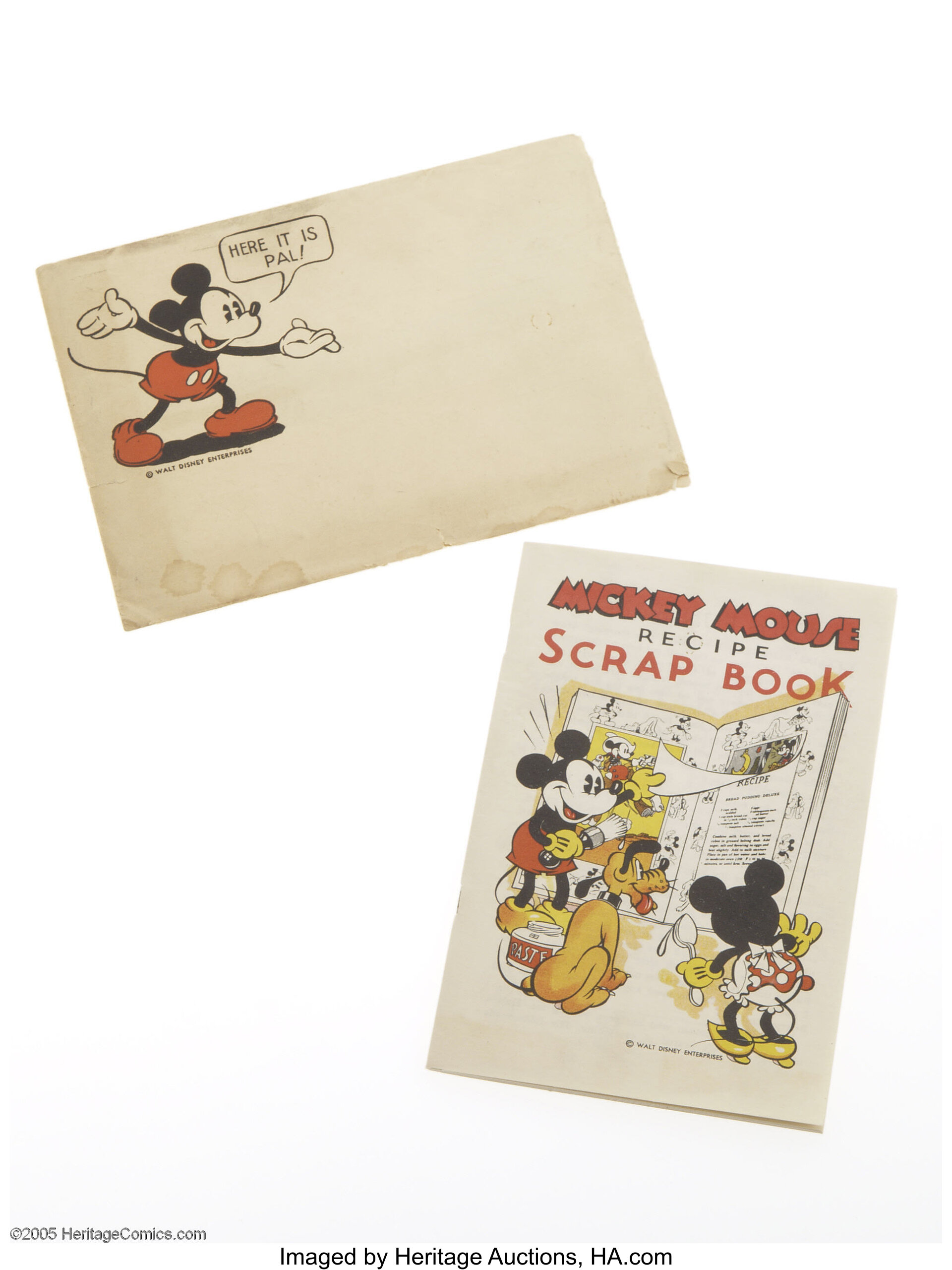 Mickey Mouse Recipe Scrap Book (1930s)