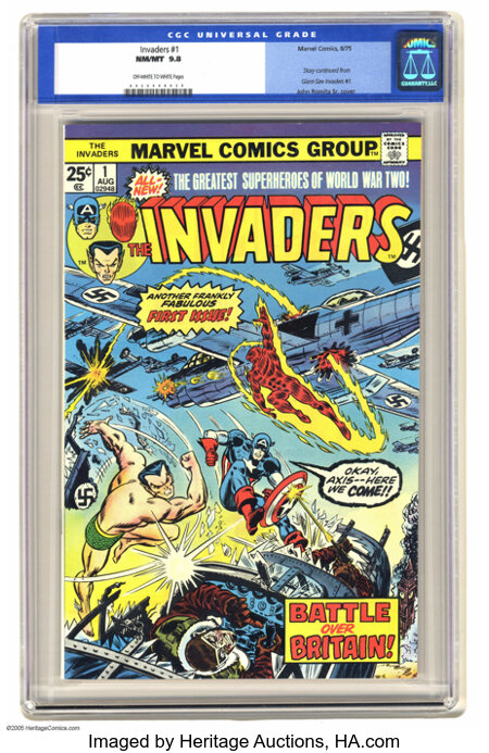 Invaders #8 NM- 9.2 1st Union Jack Cover, a Beautiful Classic Marvel Comics  c187 | Comic Books - Bronze Age, Marvel, Invaders, Superhero