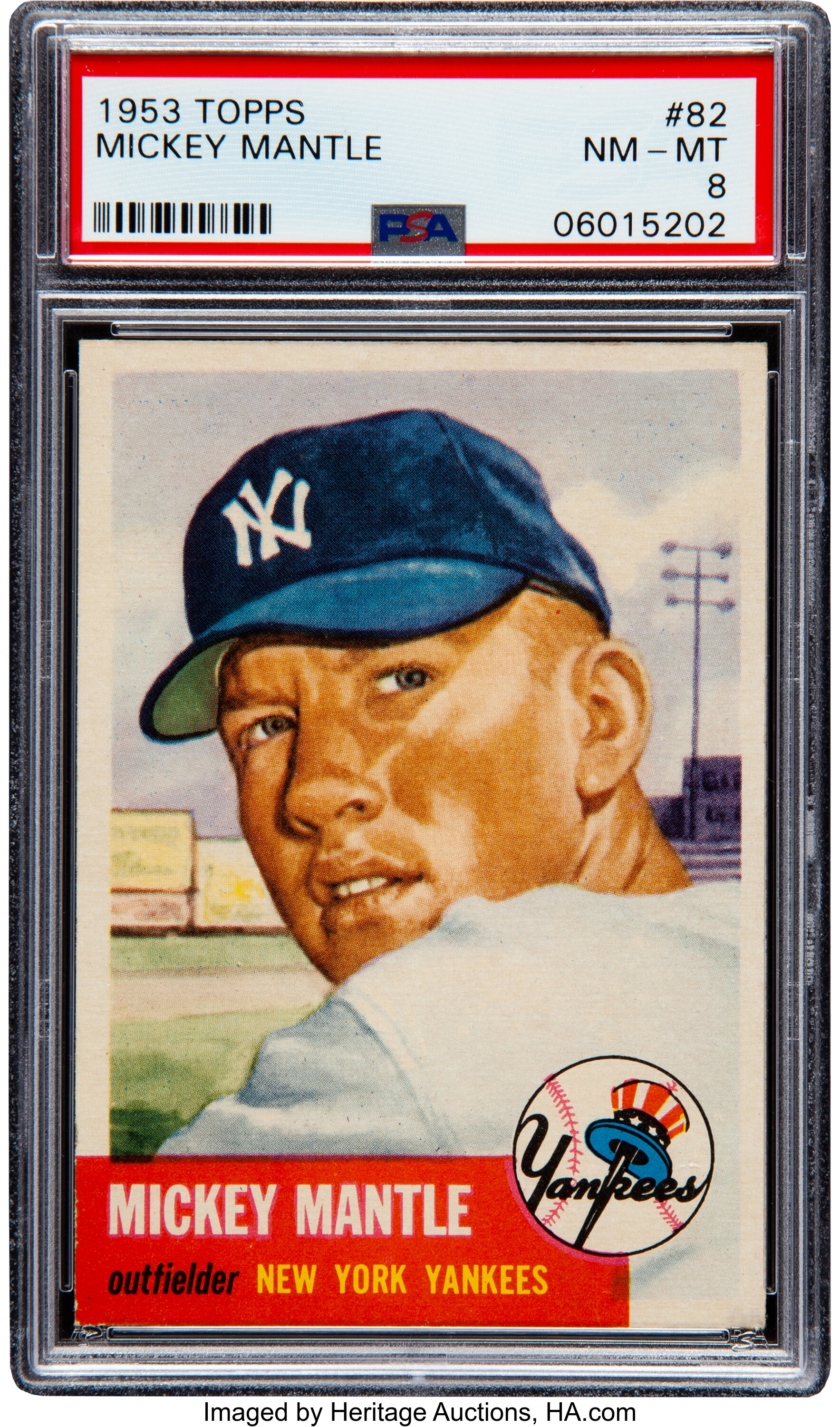 1953 Topps Mickey Mantle by Celestial Images