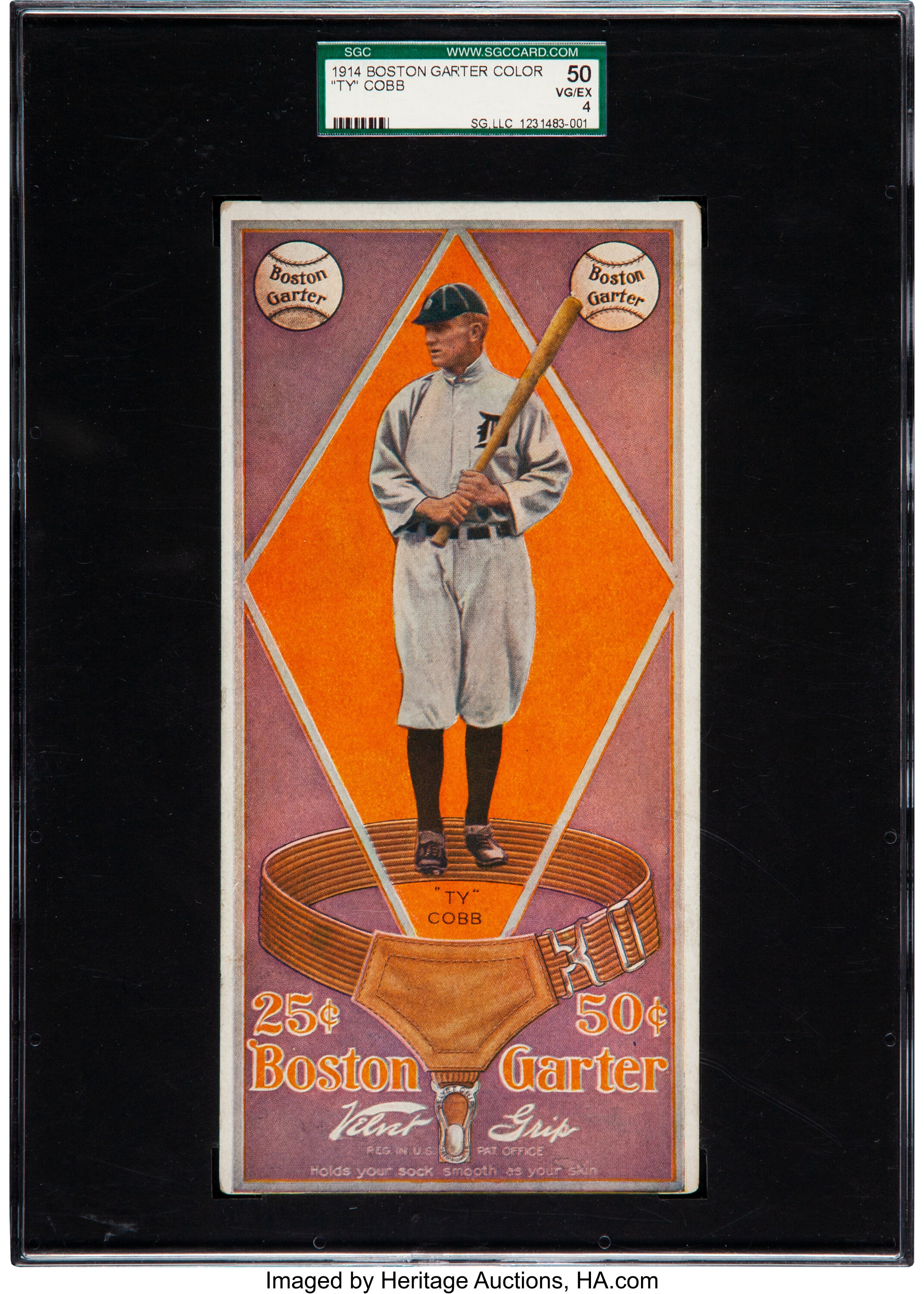 Baseball. Ty Cobb Baseball Card. Colored Lithograph History - Item #  VAREVCHCDLCGCEC039