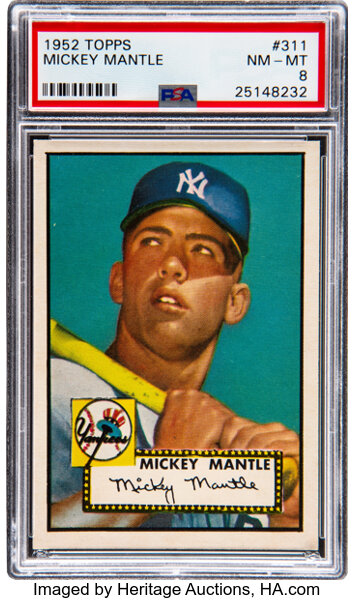 1952 Topps Style MICKEY MANTLE Variation Custom Baseball Card – Malex  Custom Cards