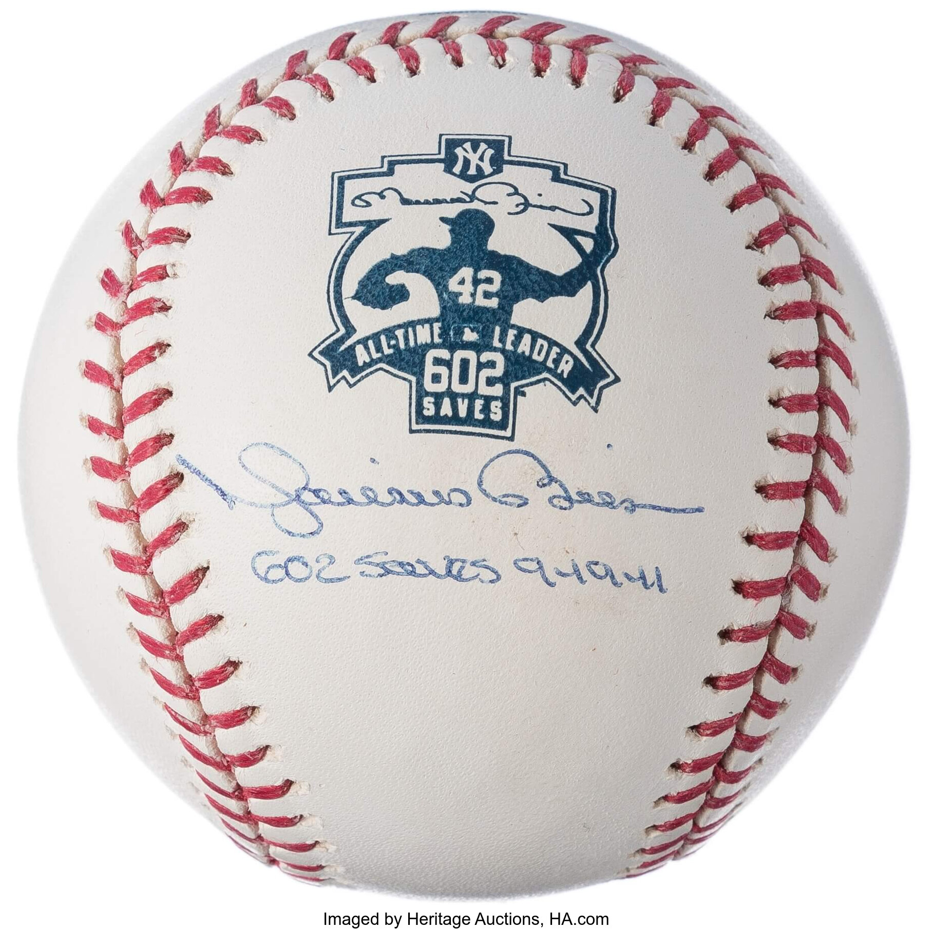 Mariano Rivera Single Signed Baseball, Official Major League