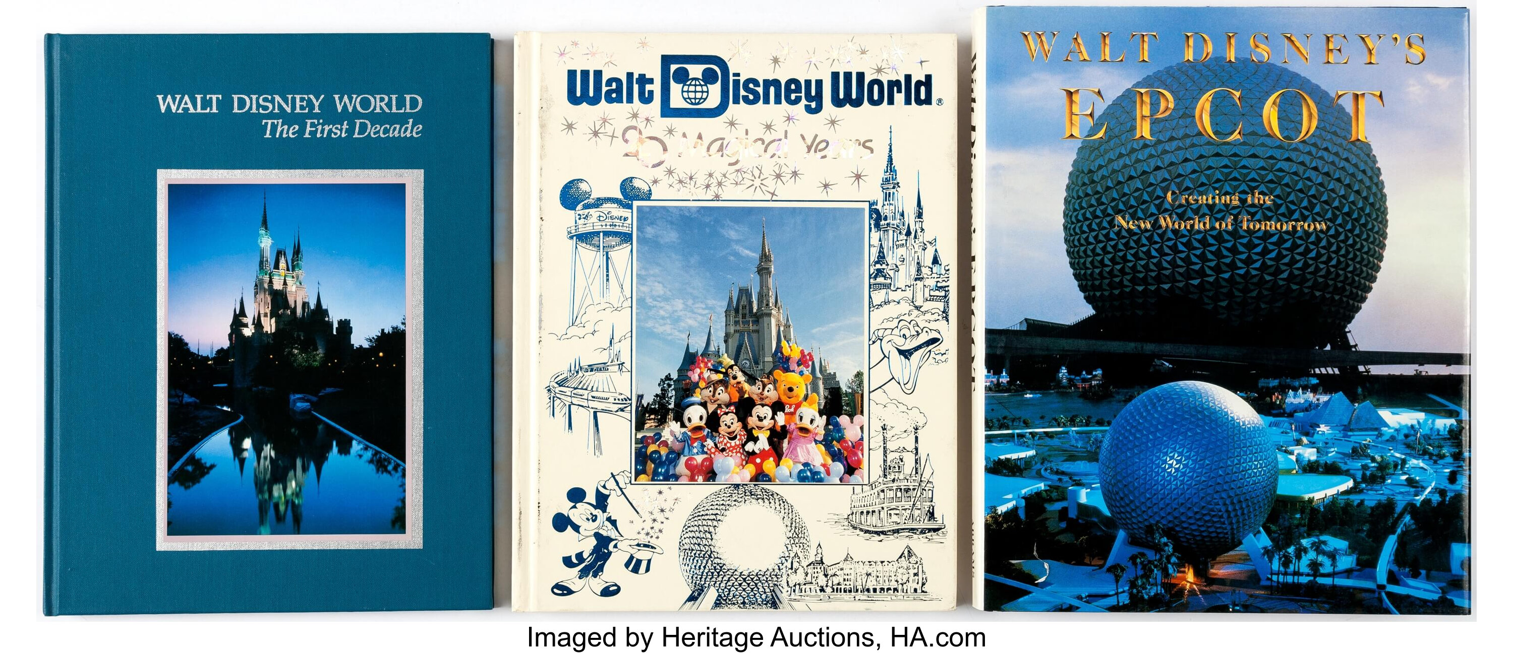 Disney World Hardcover Commemorative Books (Walt Disney, 1980s