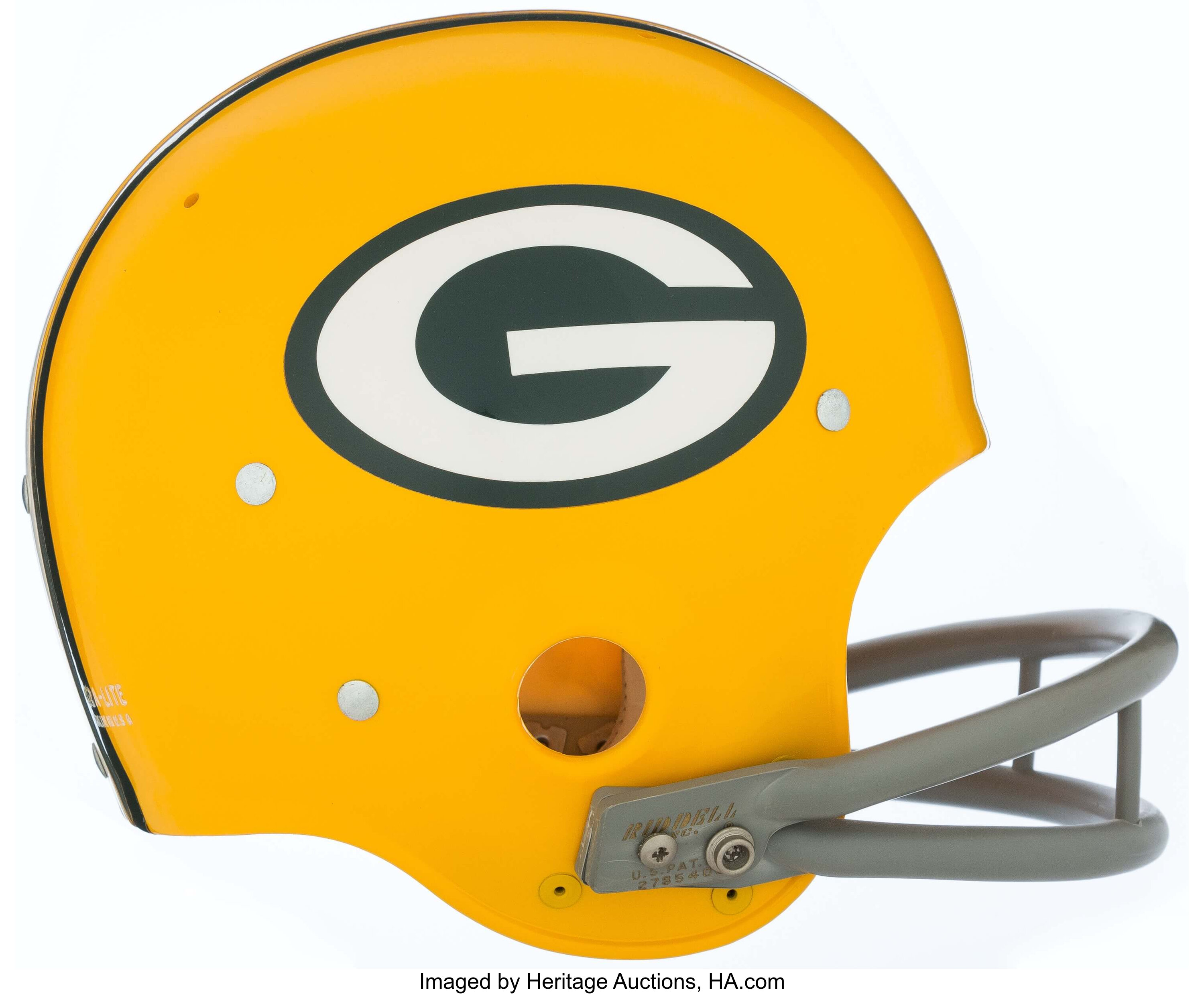 1960's Green Bay Packers Vintage Helmet..  Football Collectibles, Lot  #43229