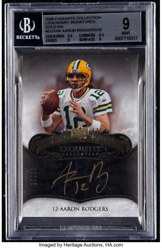 Early Aaron Rodgers Autographs Used for New Beckett Cover Display