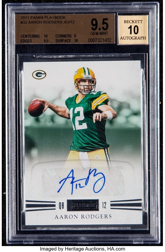 Early Aaron Rodgers Autographs Used for New Beckett Cover Display