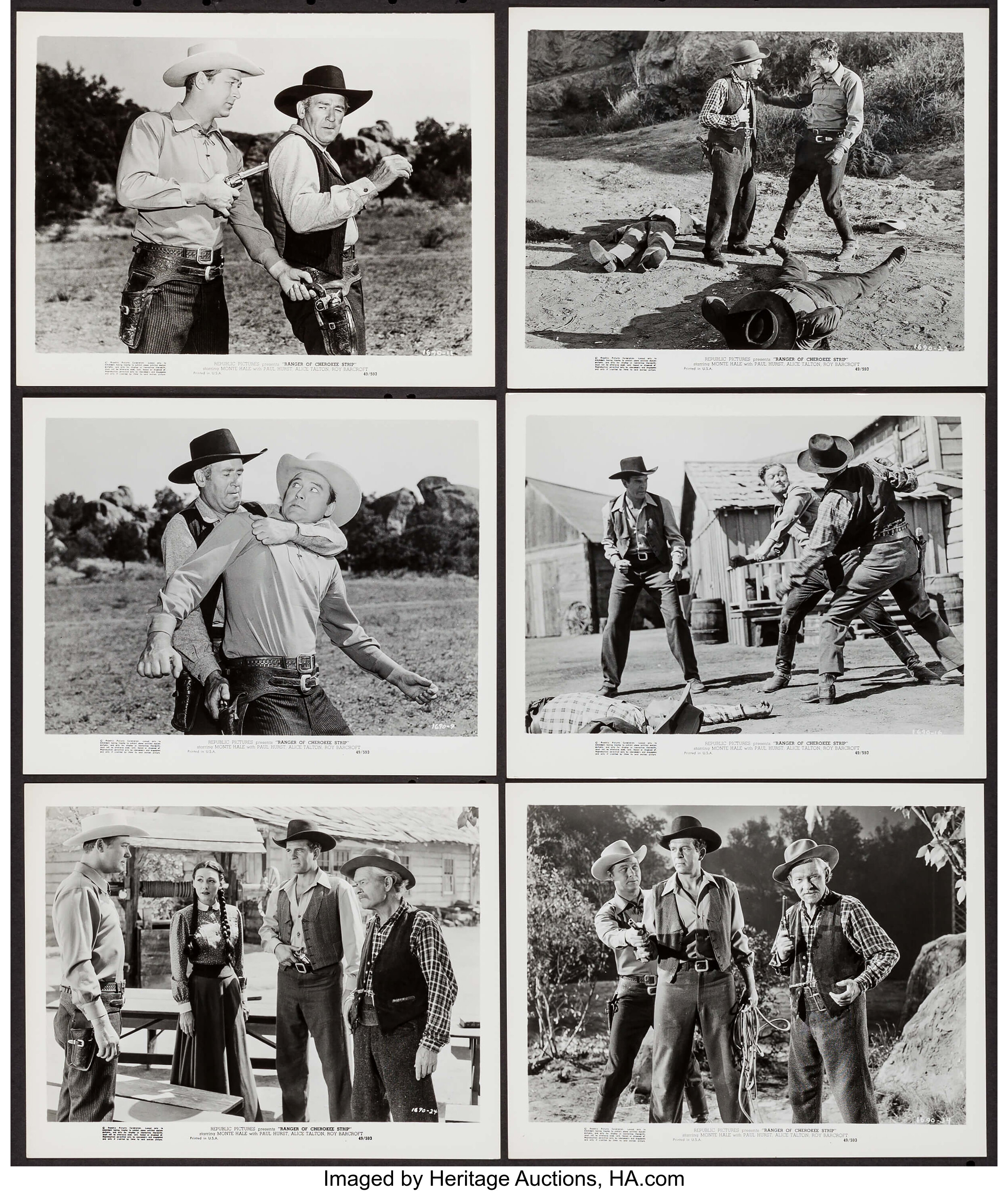 Ranger Of Cherokee Strip Other Lot Republic 1949 Photos 27 Lot Heritage Auctions