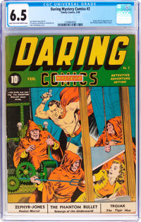Daring Mystery Comics #2 (Timely, 1940) CGC FN+ 6.5 Light tan to off-white pages