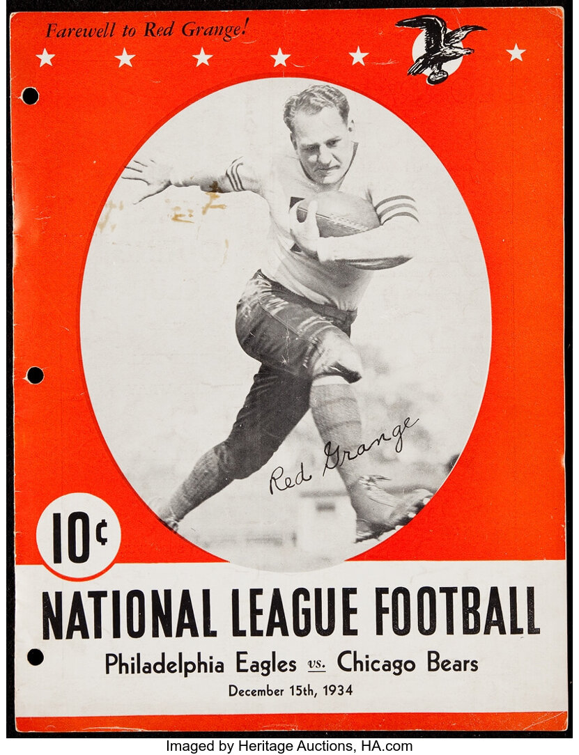 1934 Philadelphia Eagles vs. Chicago Bears - Bears NFL Western