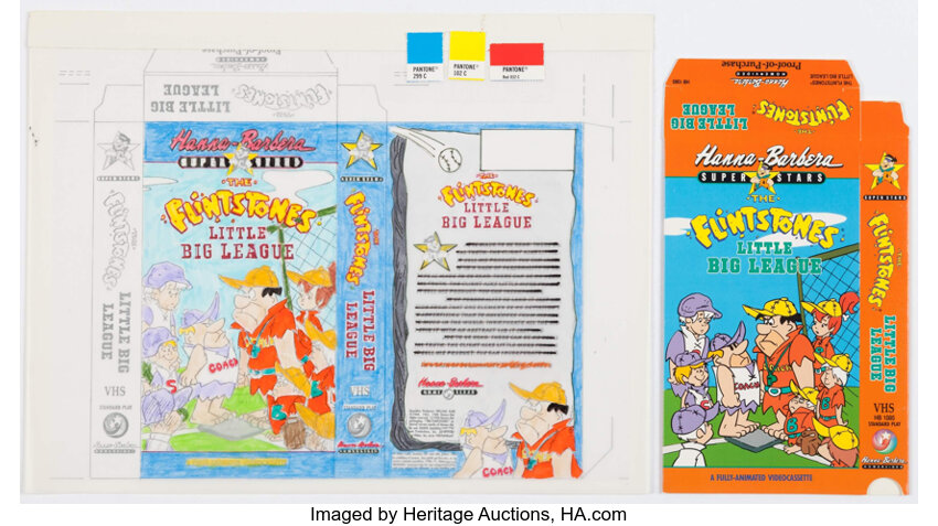 Download The Flintstones Little Big League Vhs Box Mock Up And Print Lot 13133 Heritage Auctions