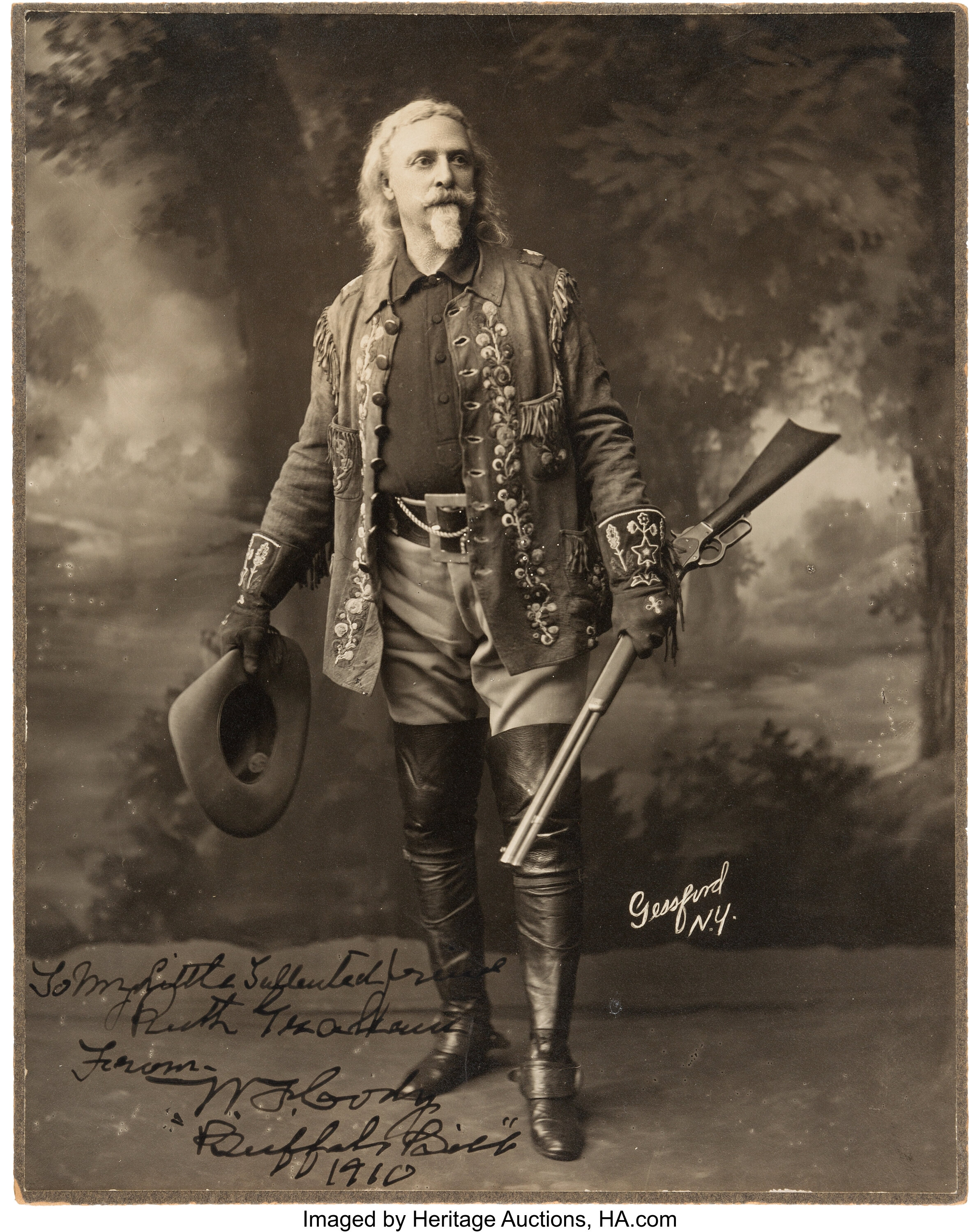 BUFFALO BILL SIGNED PHOTOGRAPH  BUFFALO BILL, W. F. Cody, William