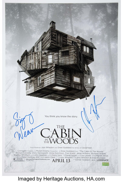 Cabin In The Woods Theatrical Poster Celebrity Authentics