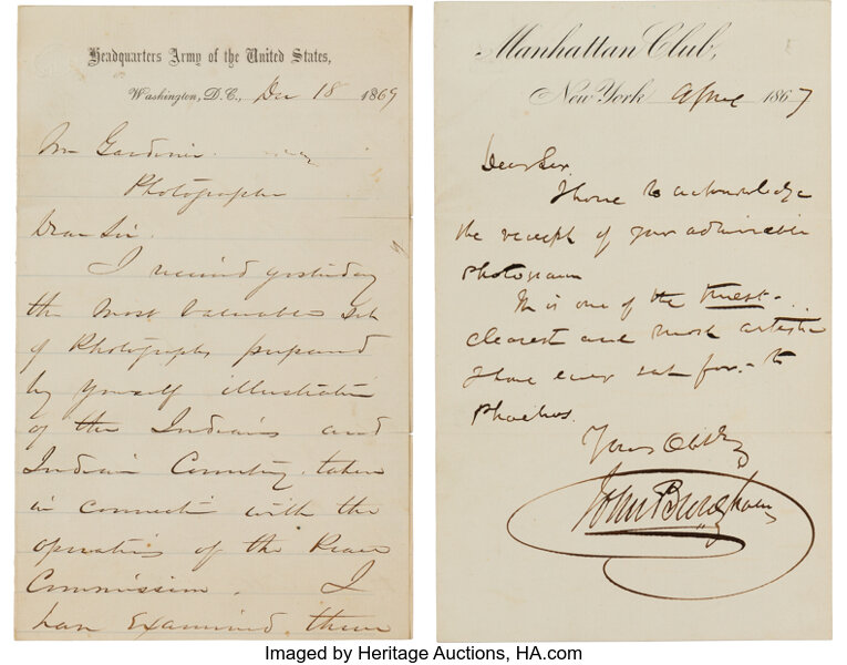 Alexander Gardner Customer Satisfaction Letters From William Lot 43304 Heritage Auctions