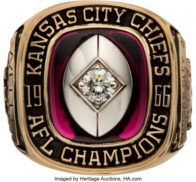 1966 Kansas City Chiefs AFL Championship Ring Presented to NFL's