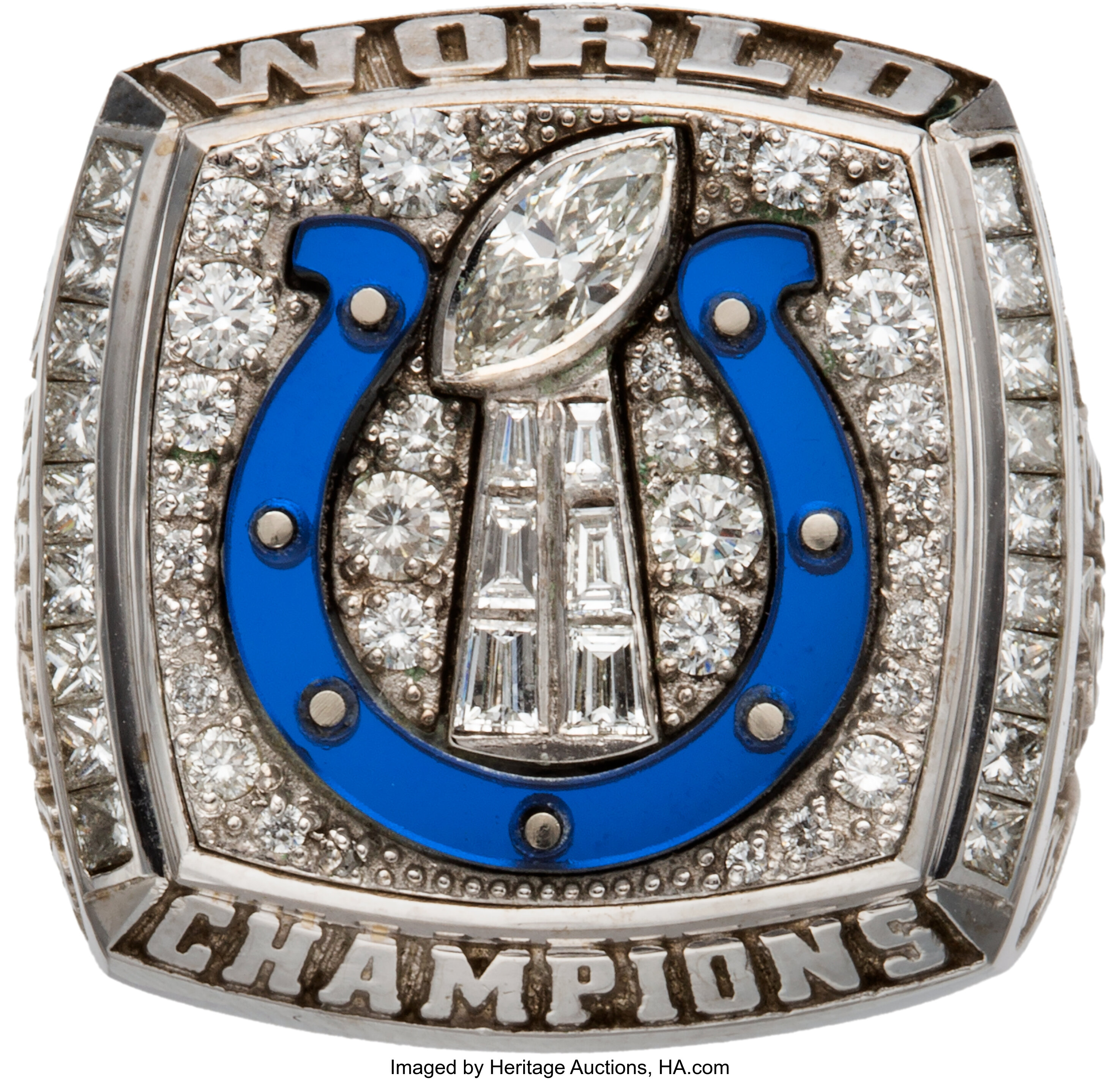 2006 Indianapolis Colts Super Bowl XLI Championship Ring Presented, Lot  #80080
