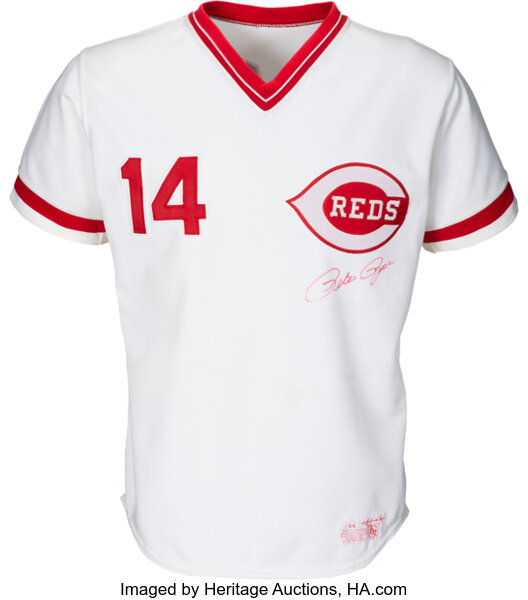 1984-86 Pete Rose Game Worn Cincinnati Reds Jersey.  Baseball, Lot  #81950