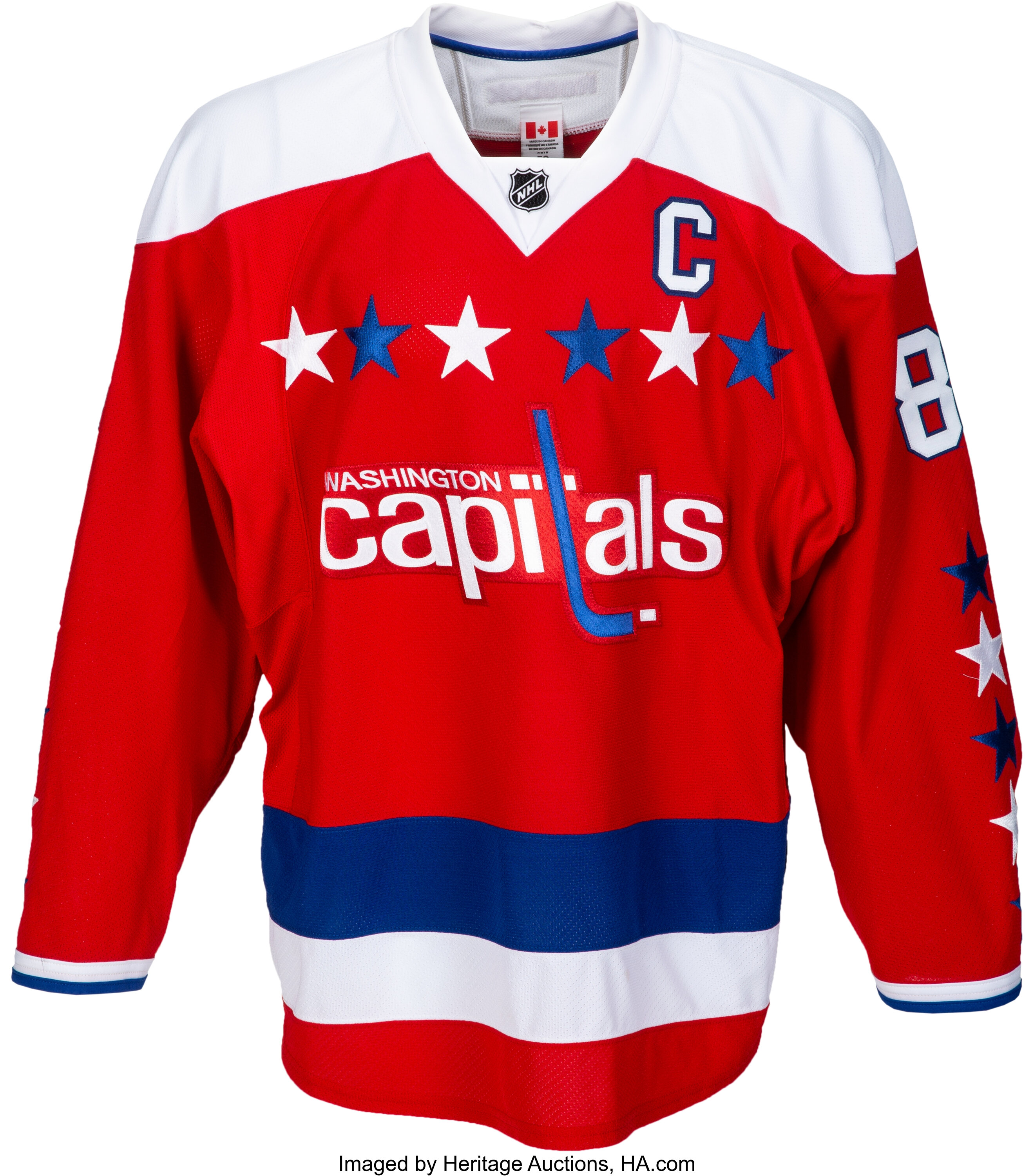 Used Adidas Washington Capitals Winter Classic 58G goalie cut jersey