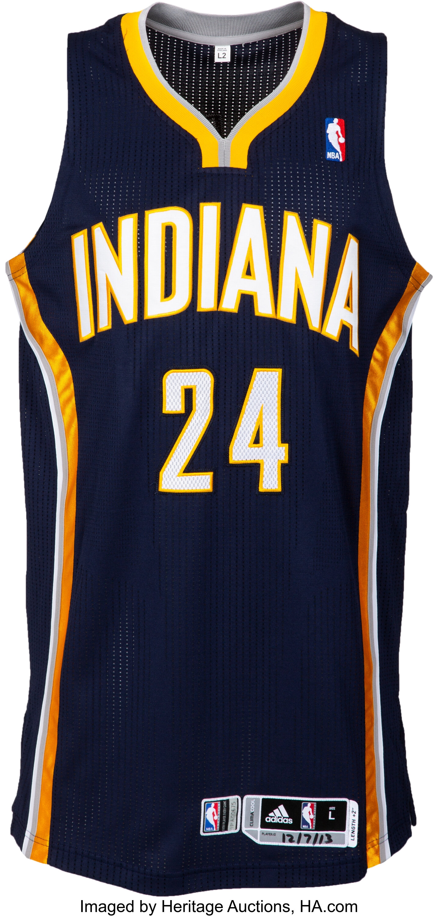 Paul George - Indiana Pacers - Game-Worn Jersey - 2015-16 Playoffs