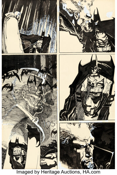 Bill Sienkiewicz Batman #400 Story Page 18 Original Art (DC, | Lot #92192 |  Heritage Auctions