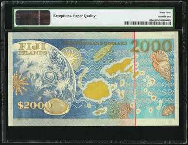 Fiji: Reserve Bank of Fiji 2000 Dollars 2000 Pick 103a