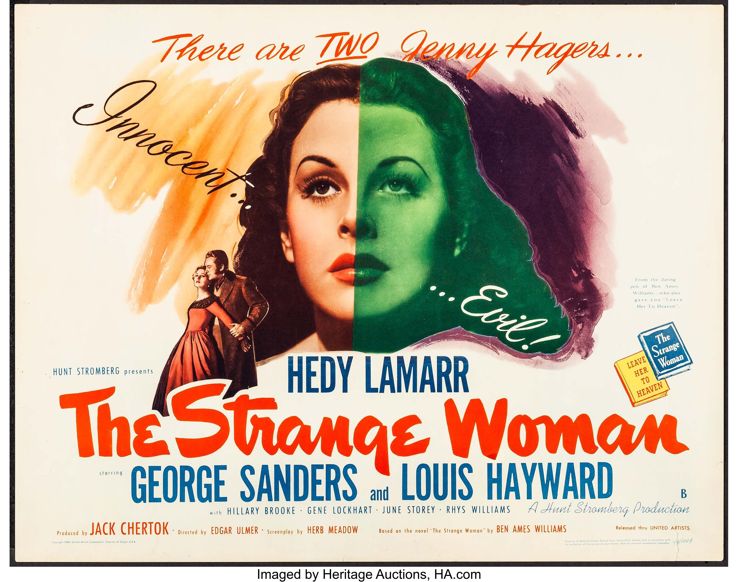 The Strange Woman (United Artists, 1946). Half Sheet (22