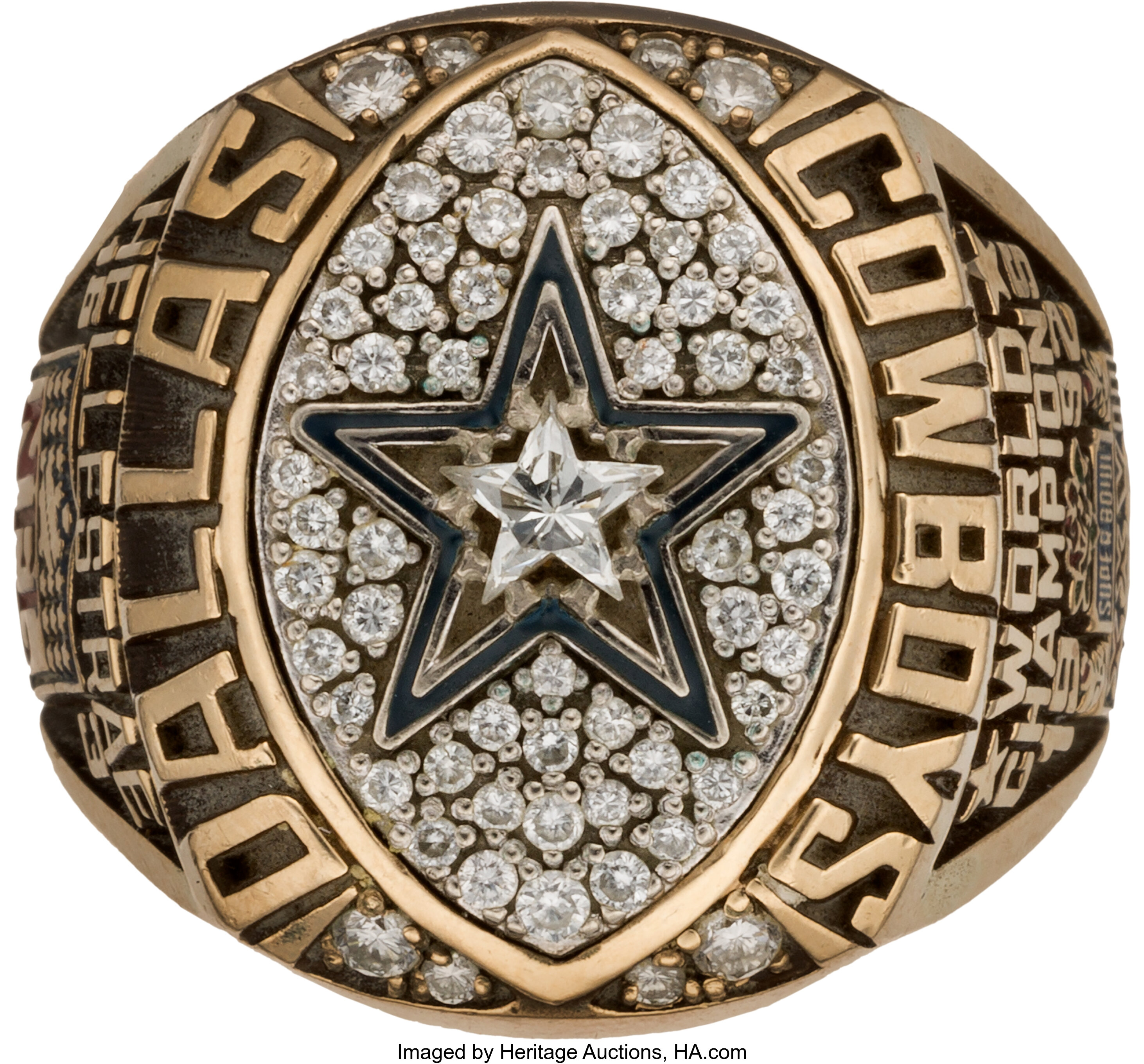 1992 Dallas Cowboys Super Bowl XXVII Championship Ring Presented to ...