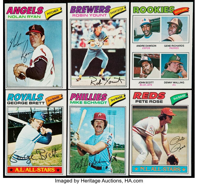 1977 Topps Baseball Complete Set (660).  Baseball Cards Sets