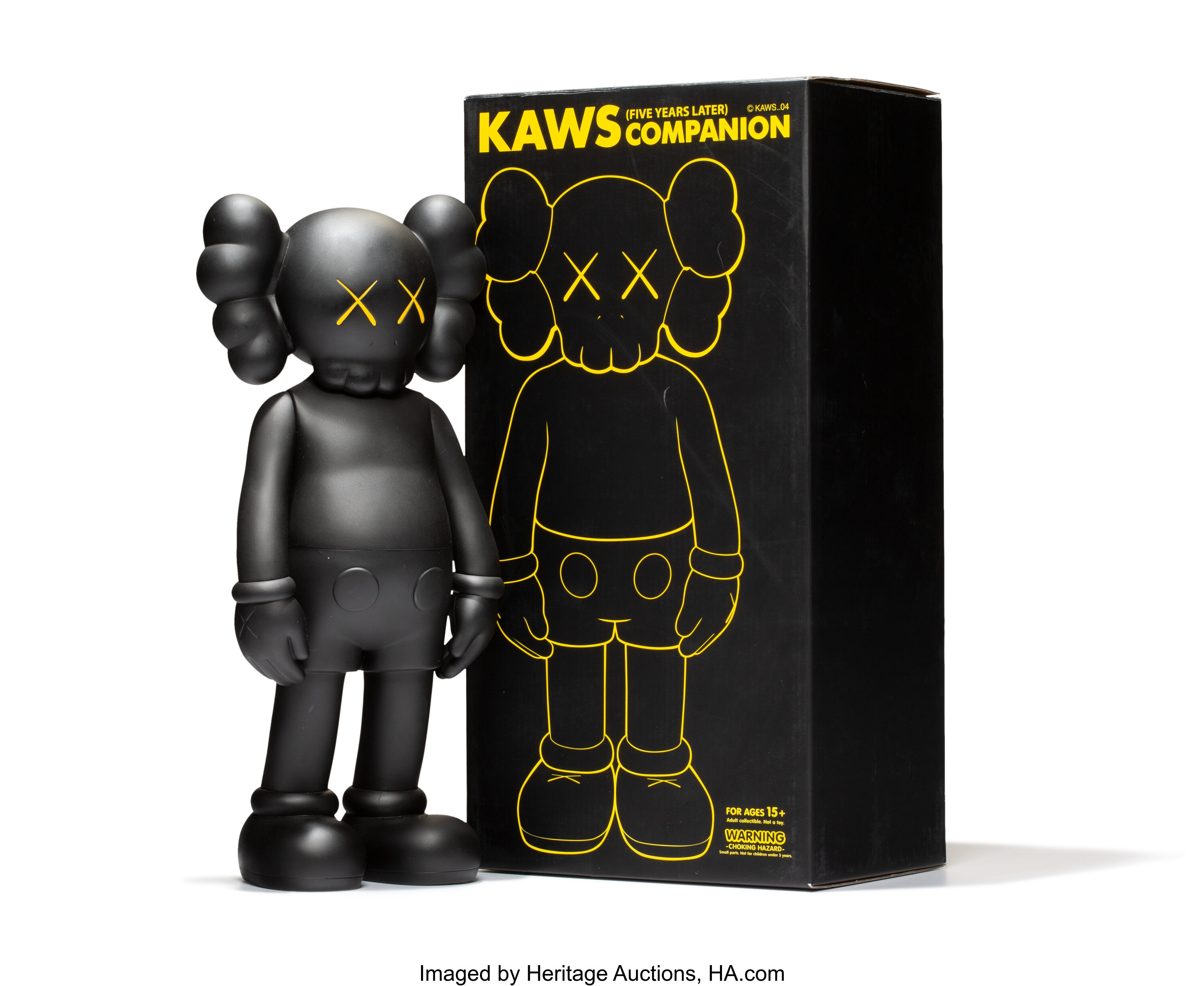 Kaws (Original Fake) Companion Vinyl 8 Inch Figure with box black