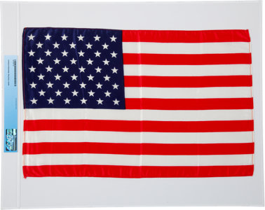 Apollo 11 Flown largest size American flag Neil Armstrong auction