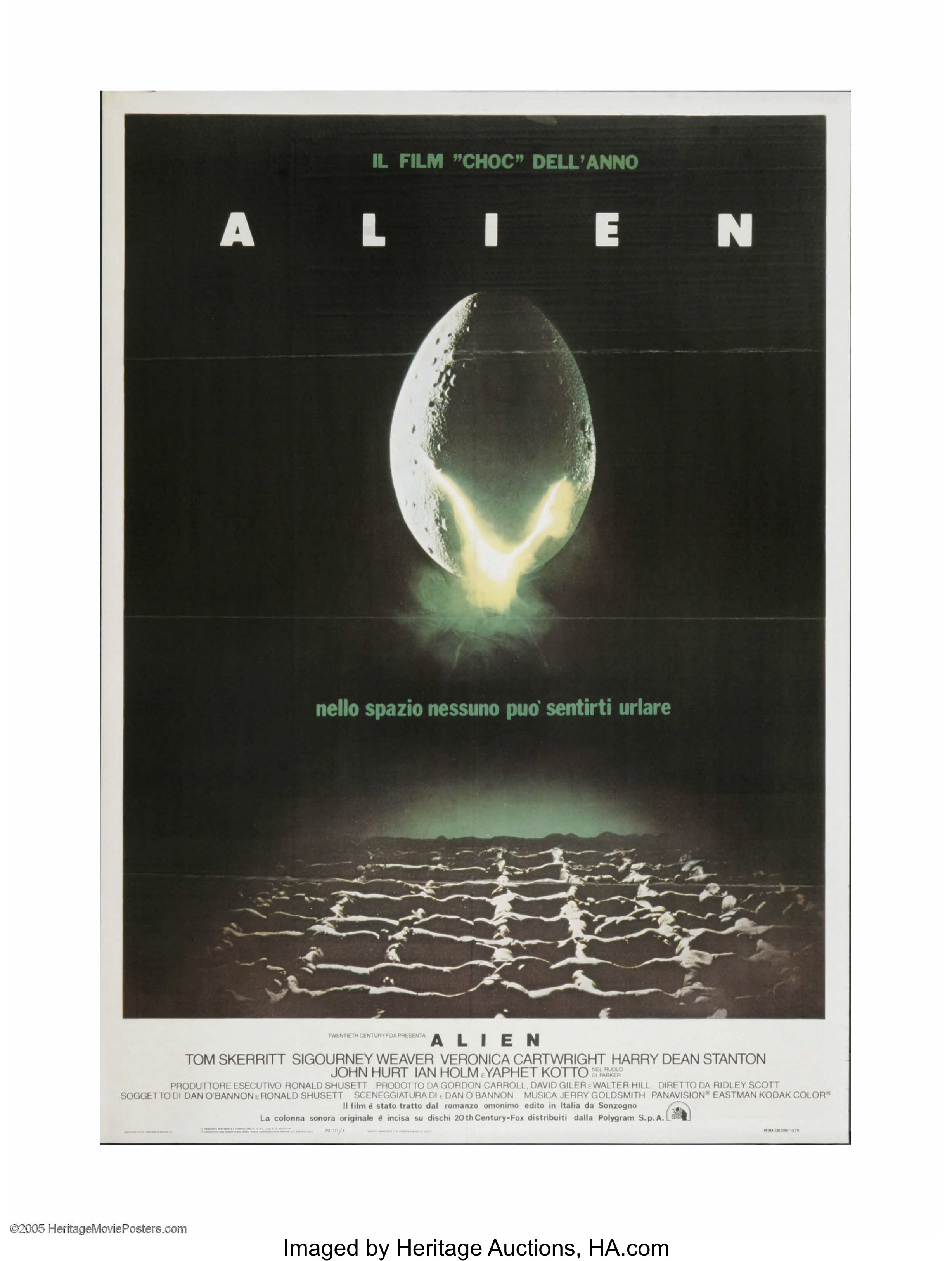 Alien 20th Century Fox 1979 Italian Poster 39 X 55 Offered Lot 26003 Heritage Auctions