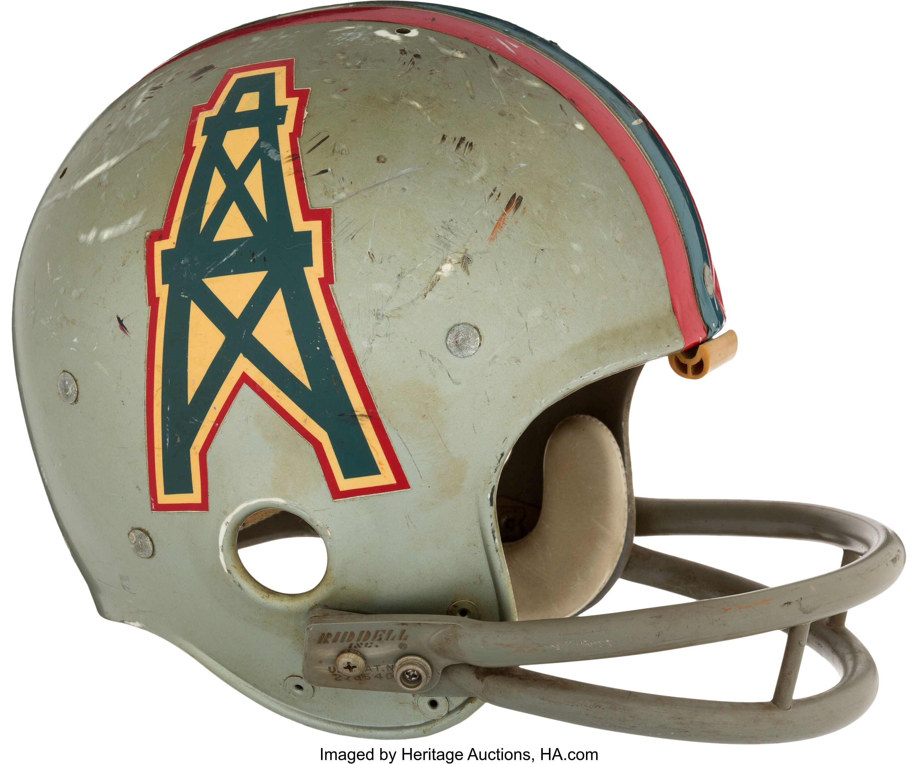 houston oilers silver helmet