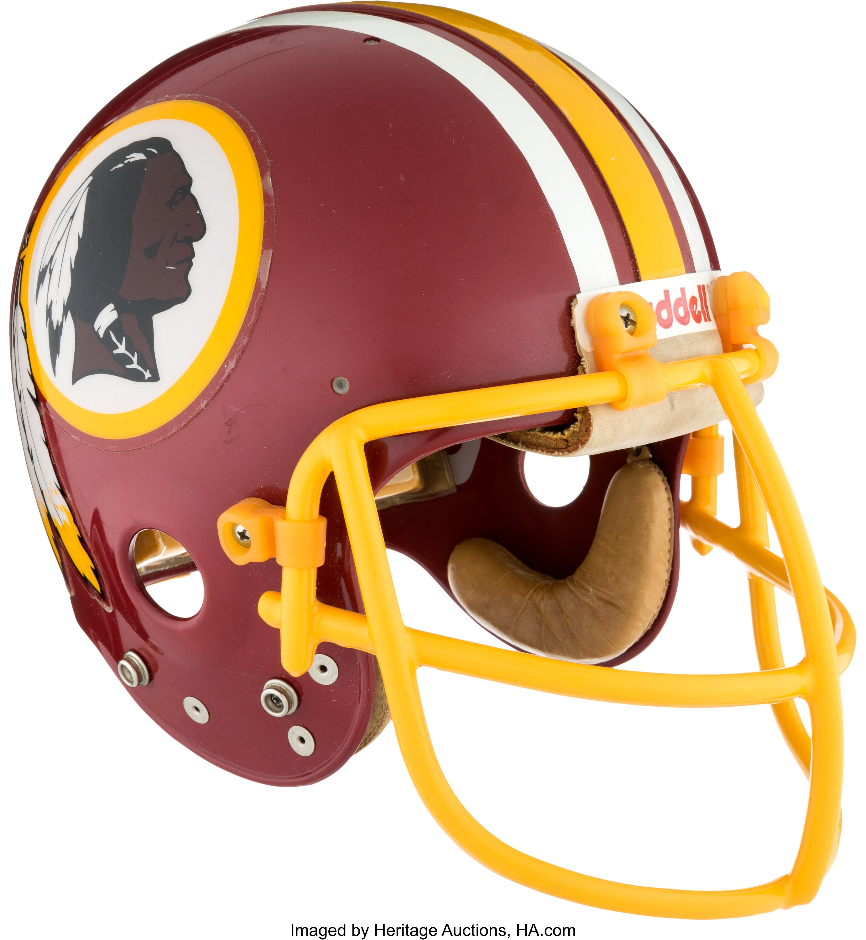 redskins game worn helmet