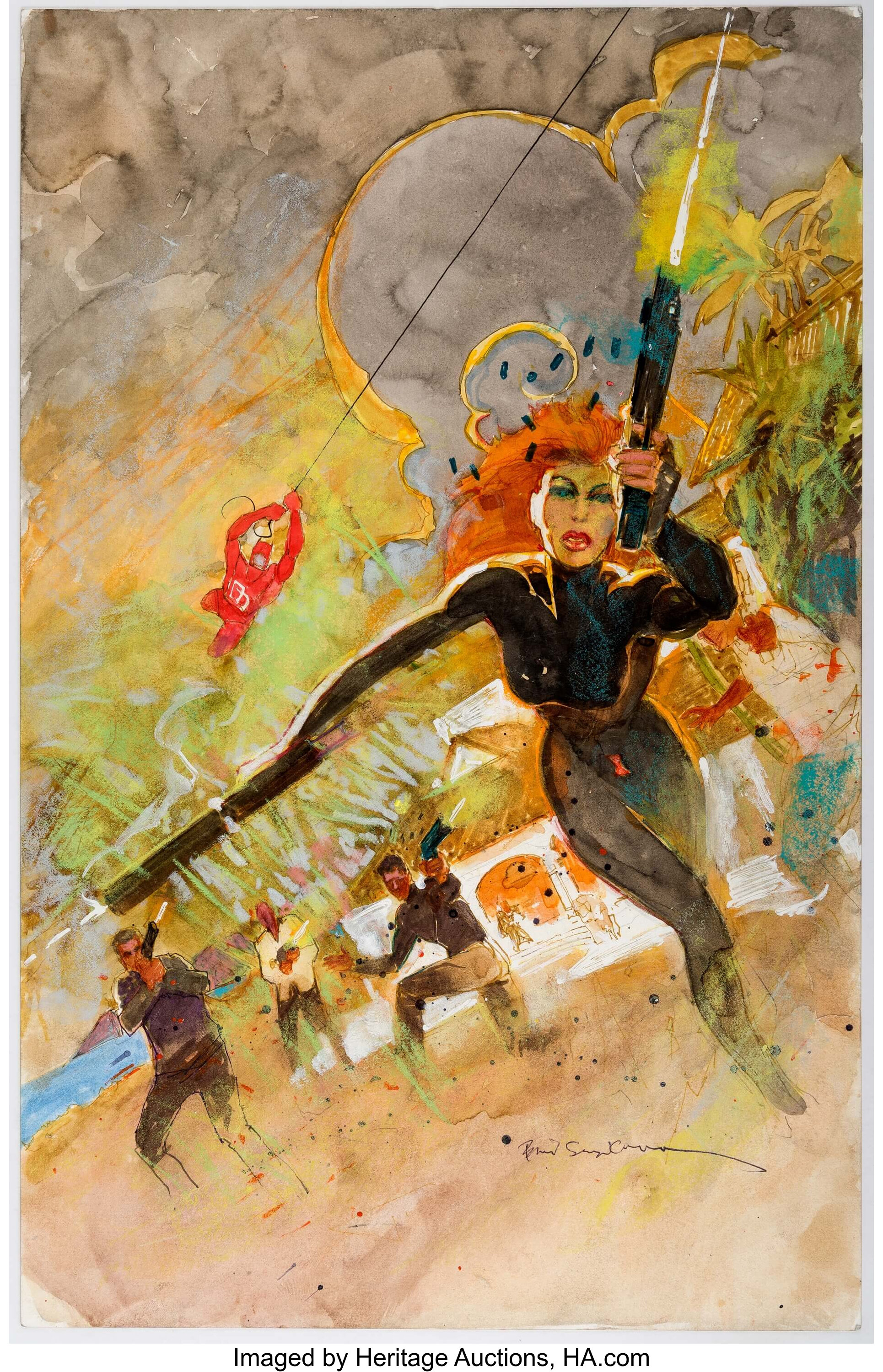 Bill Sienkiewicz Black Widow 2 #3 Cover Painting Original Art | Lot