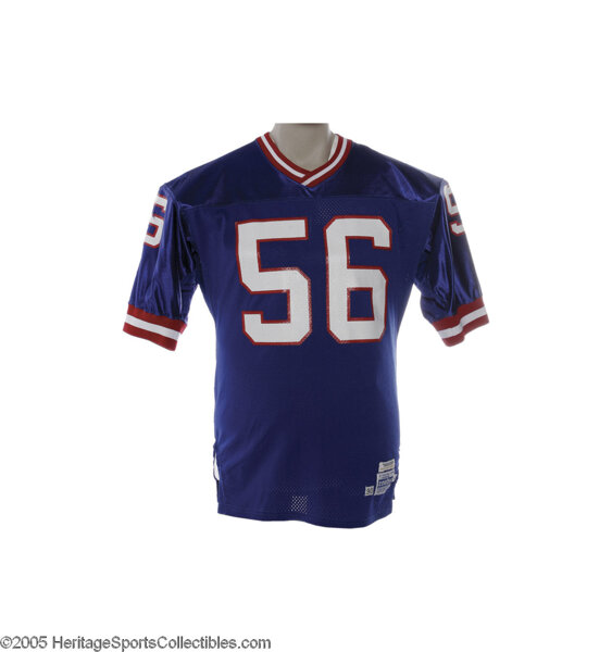 Lot Detail - 1990 Lawrence Taylor NY Giants Game-Used Road Jersey (Team  Repairs) (Championship Season)