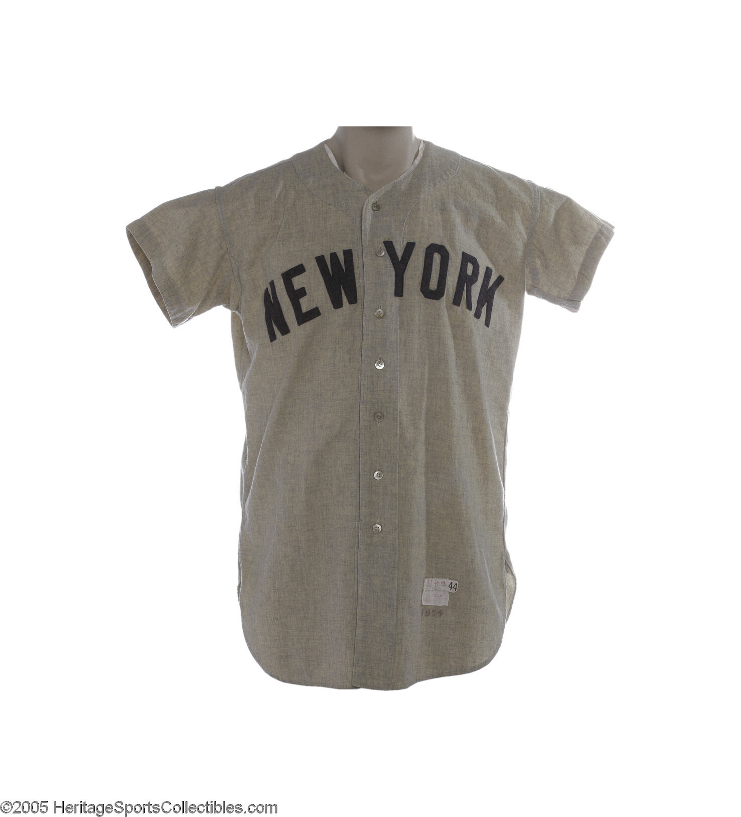 1954 Mickey Mantle Game Worn Jersey. It was Groundhog's Day, 1954