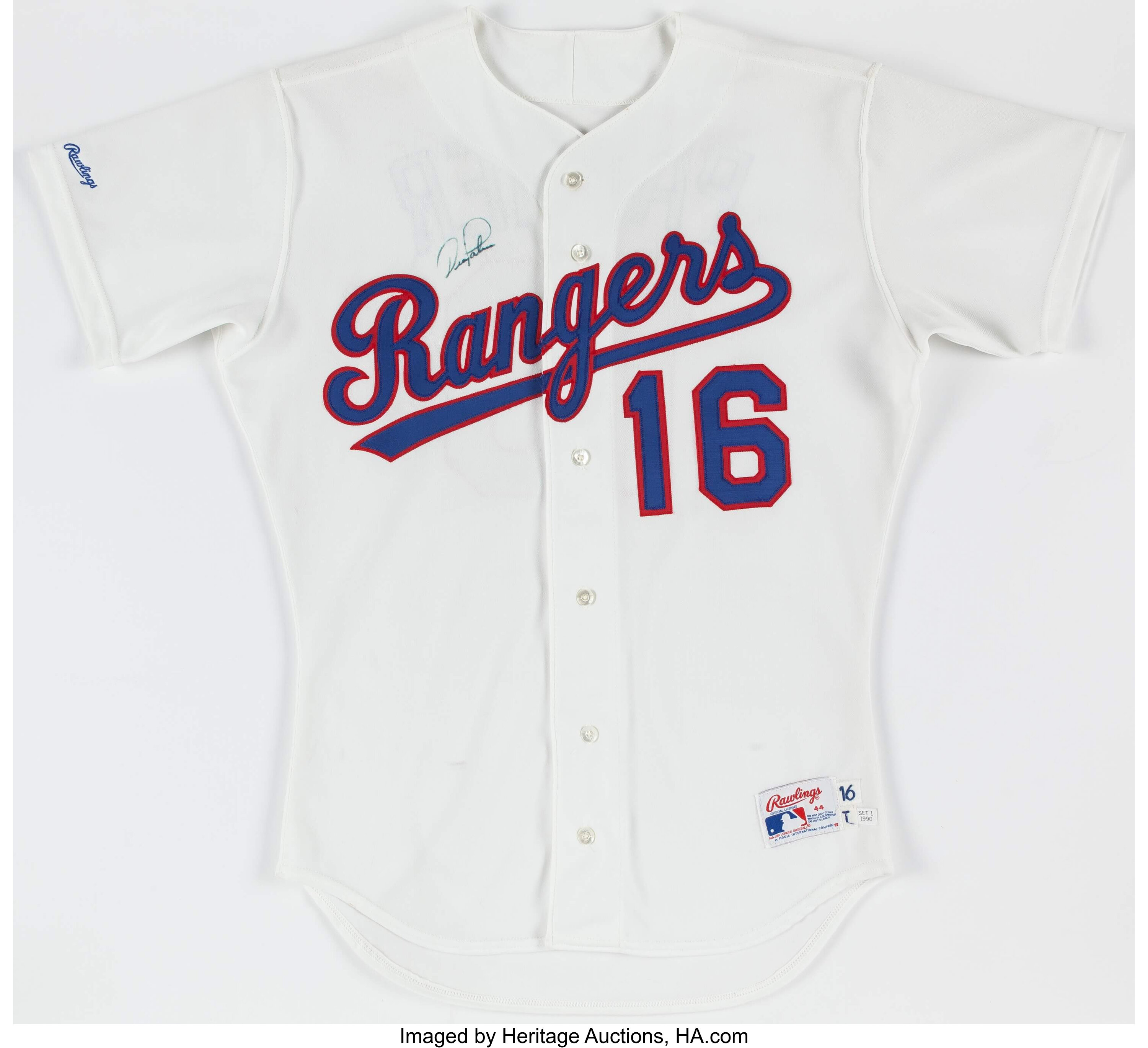 1990 Dean Palmer Texas Rangers Signed Team Issued Jersey.... | Lot ...