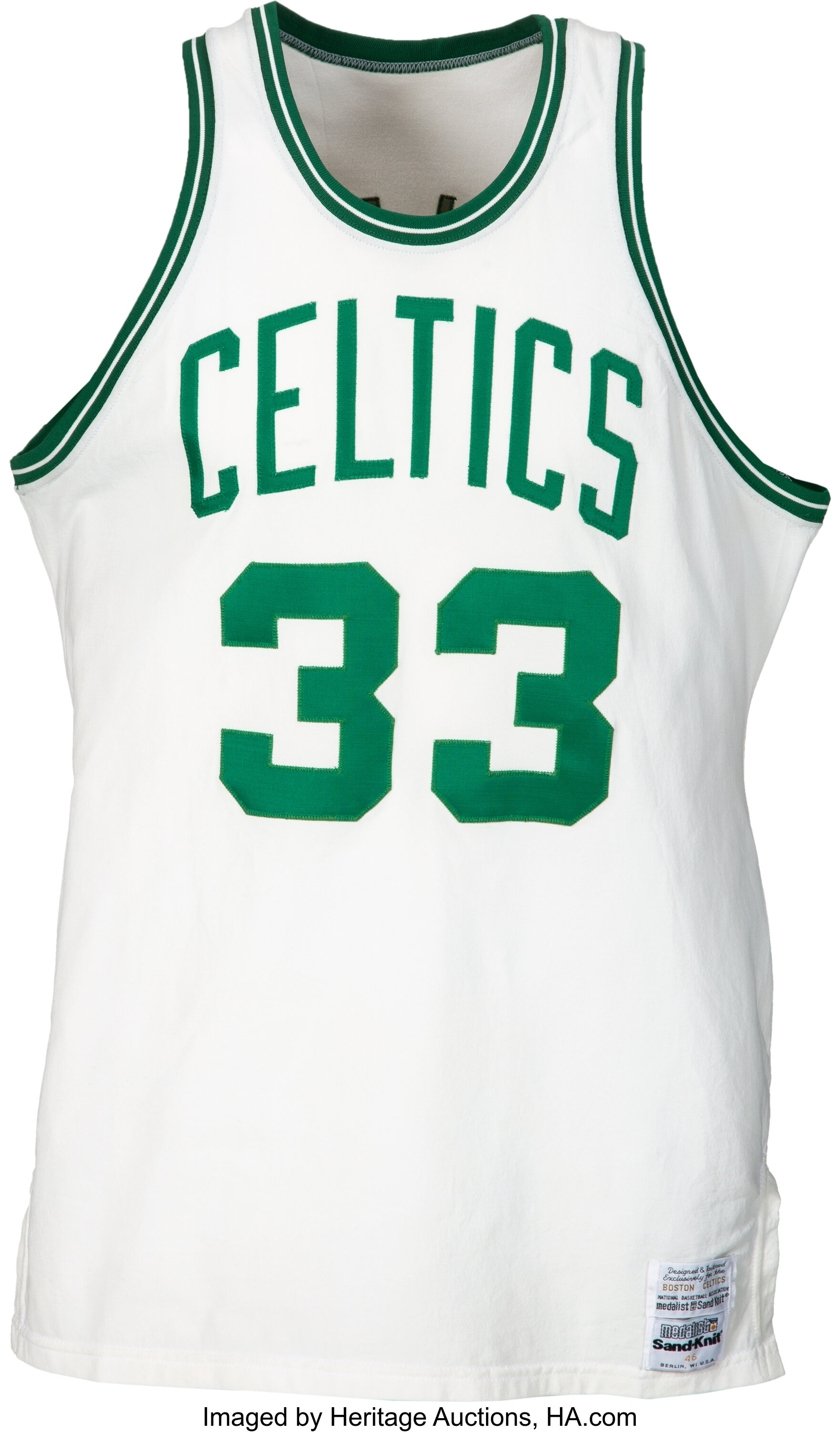 1986 Larry Bird NBA Finals Game Worn Boston Celtics Jersey with, Lot  #80087