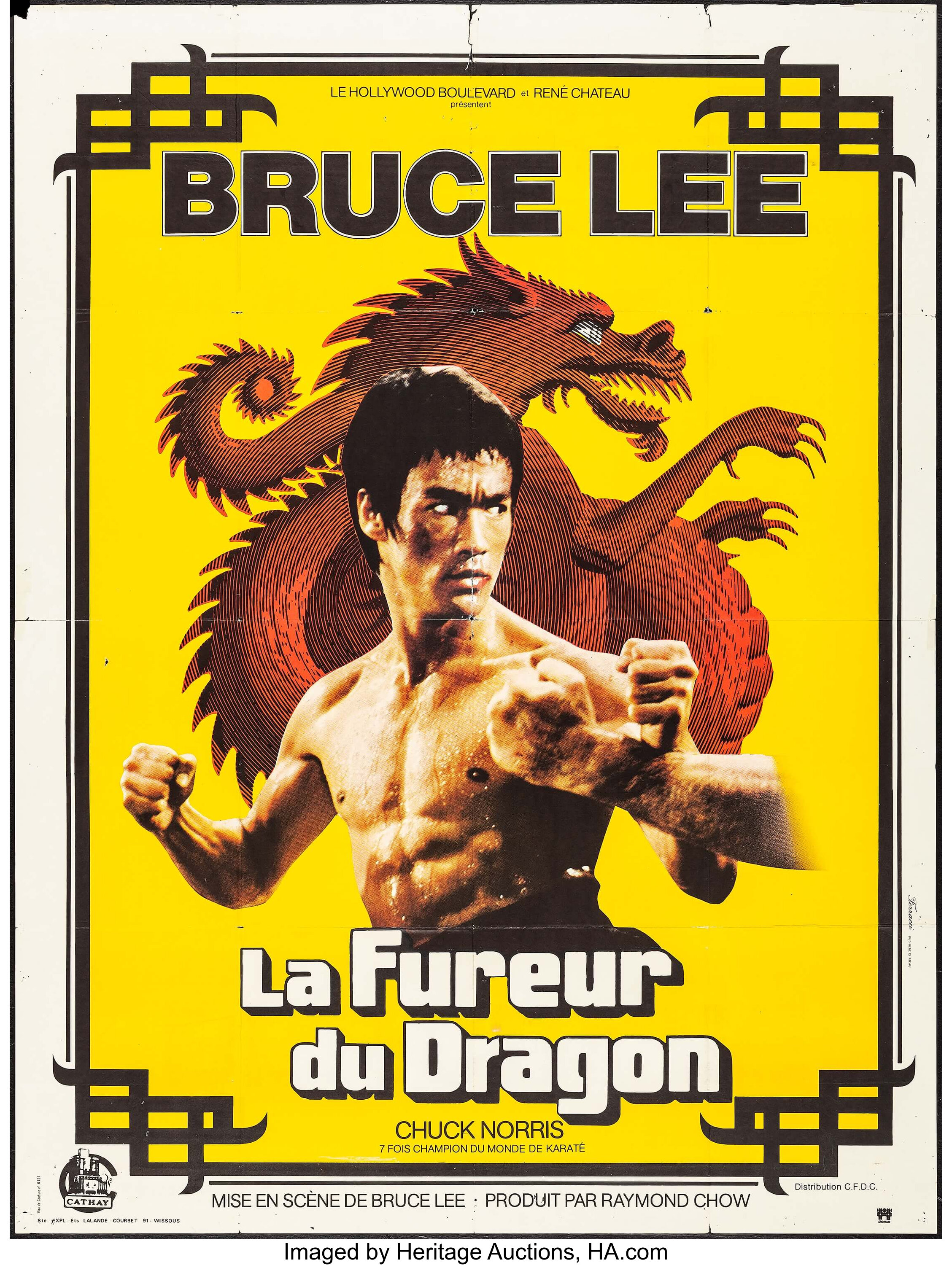 The Way Of The Dragon Cfdc 1974 French Grande 47 X 63 Lot 514 Heritage Auctions