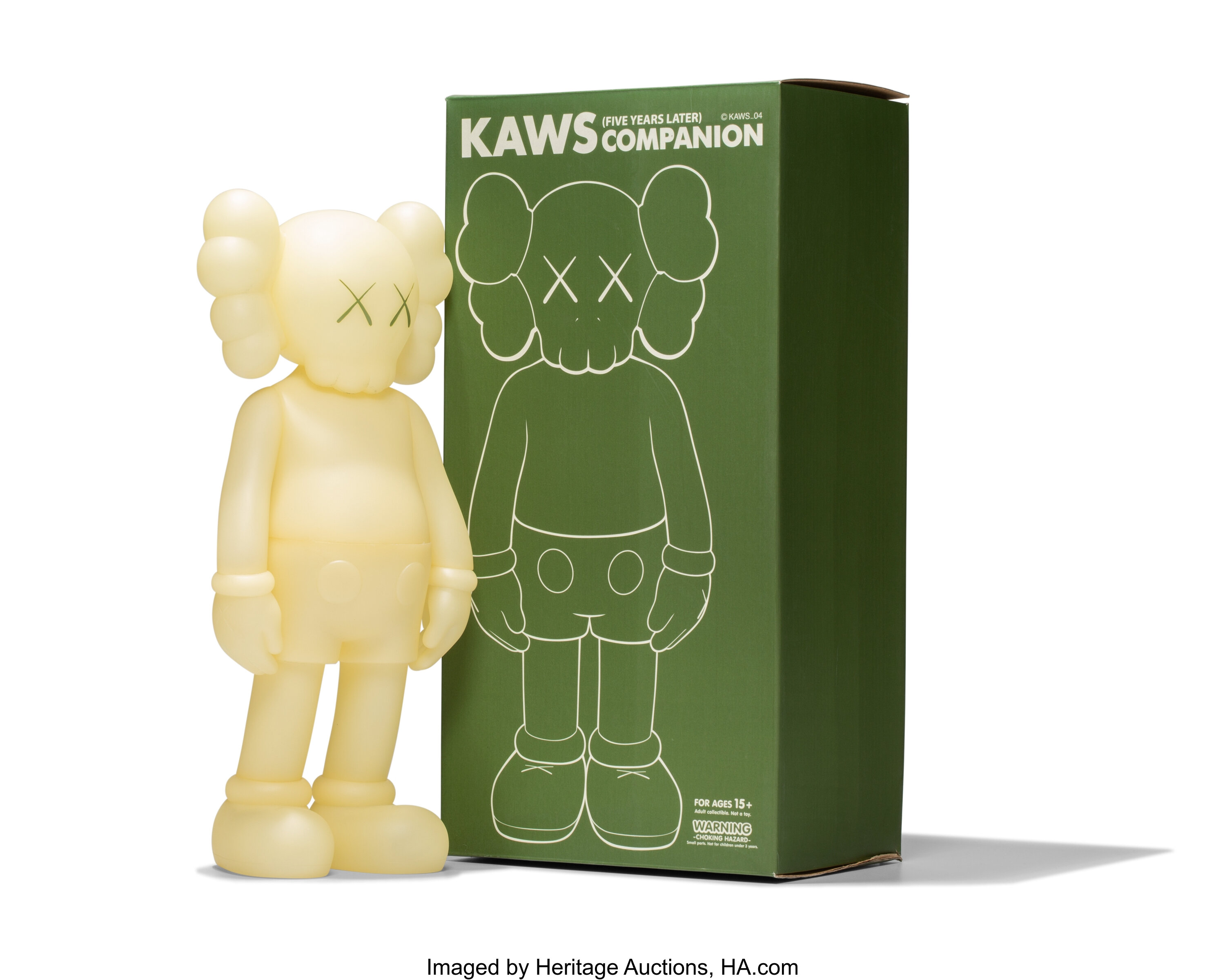 KAWS (b. 1974). Five Years Later Companion (Glow in the Dark