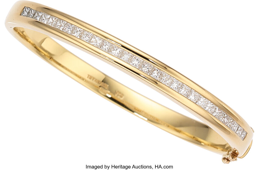 Tiffany bracelet deals gold with diamonds