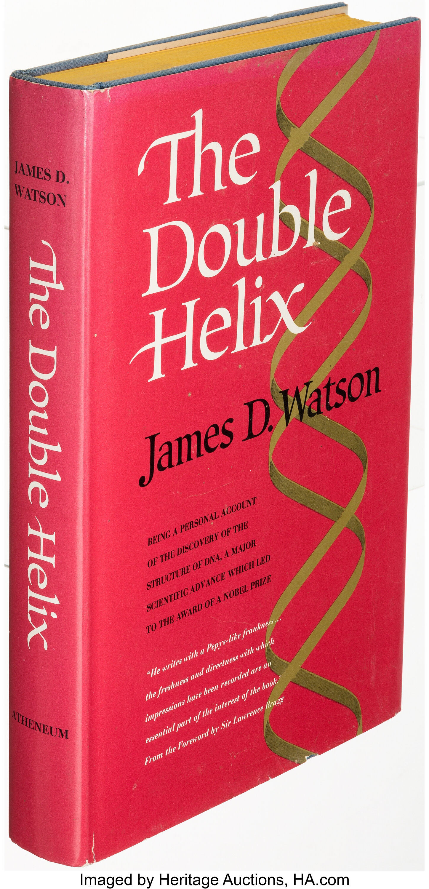 James Watson Signed First edition A Passion for DNA