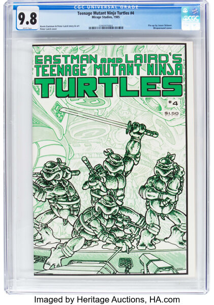 Teenage Mutant Ninja Turtles 4 Mirage Studios 1985 Cgc - 