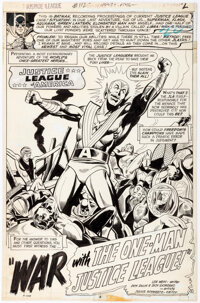 Dick Dillin and Dick Giordano Justice League of America #112 "War with the One-Man Justice League!" Partial St...