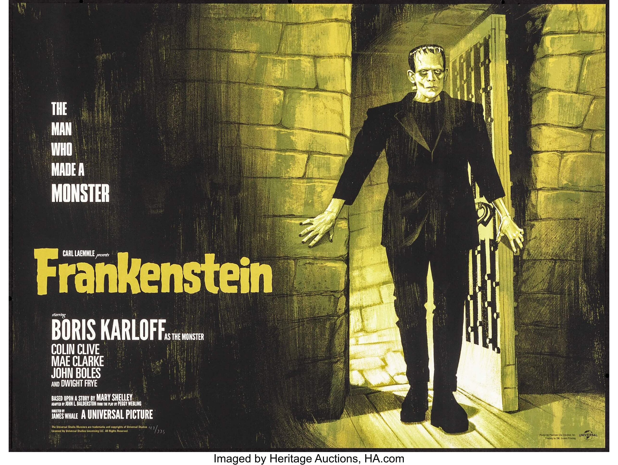 frankenstein poster mondo