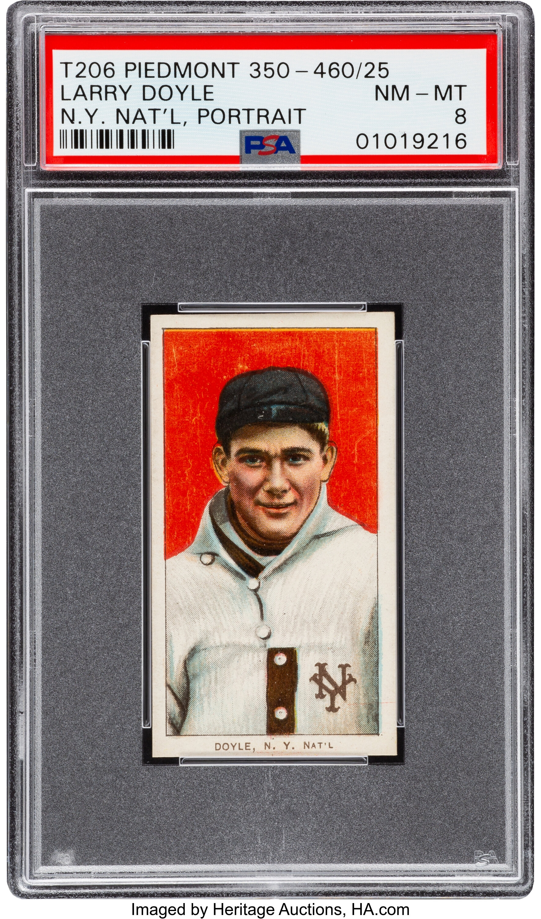 1909-11 T206 Piedmont 350-460 25 Larry Doyle (n.y. Natl.-portrait 