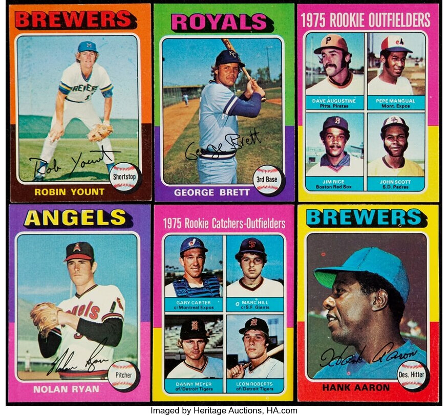 1975 Topps Baseball Complete Set 7 - NM