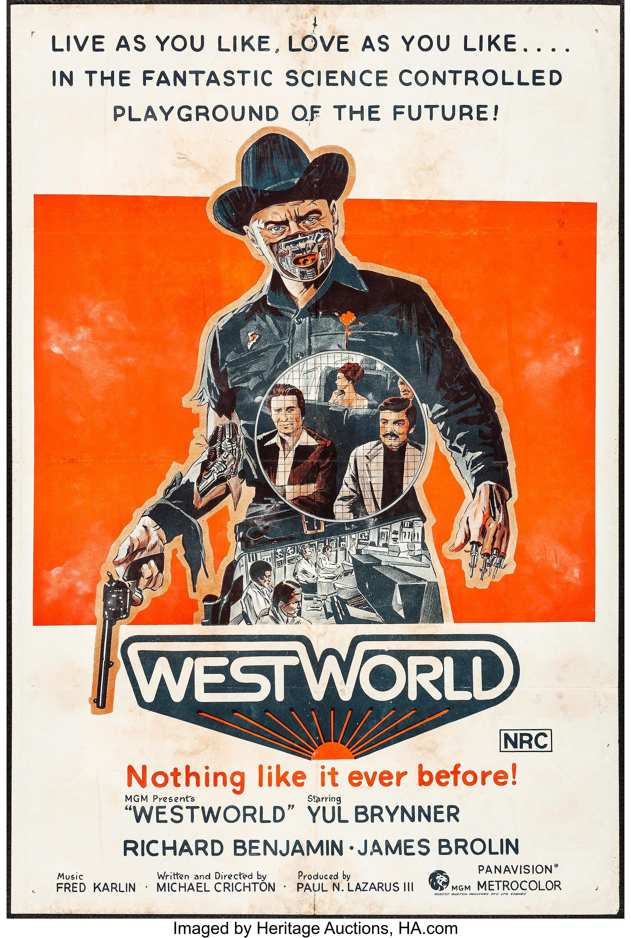 Westworld Others Lot Mgm 1973 Australian One Sheet 26 75 X