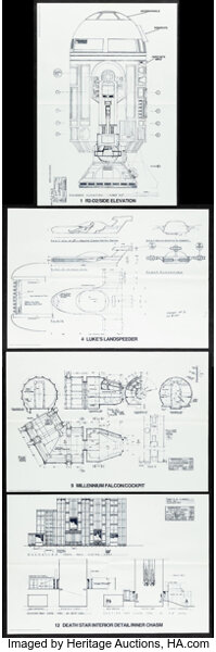 Hedendaags Star Wars Blueprints (Ballantine Books, 1977). Blueprint Portfolio EJ-95