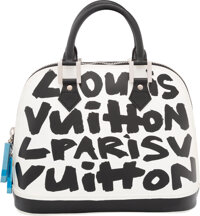 Louis Vuitton Limited Edition Black Monogram Collage Lutece Bag