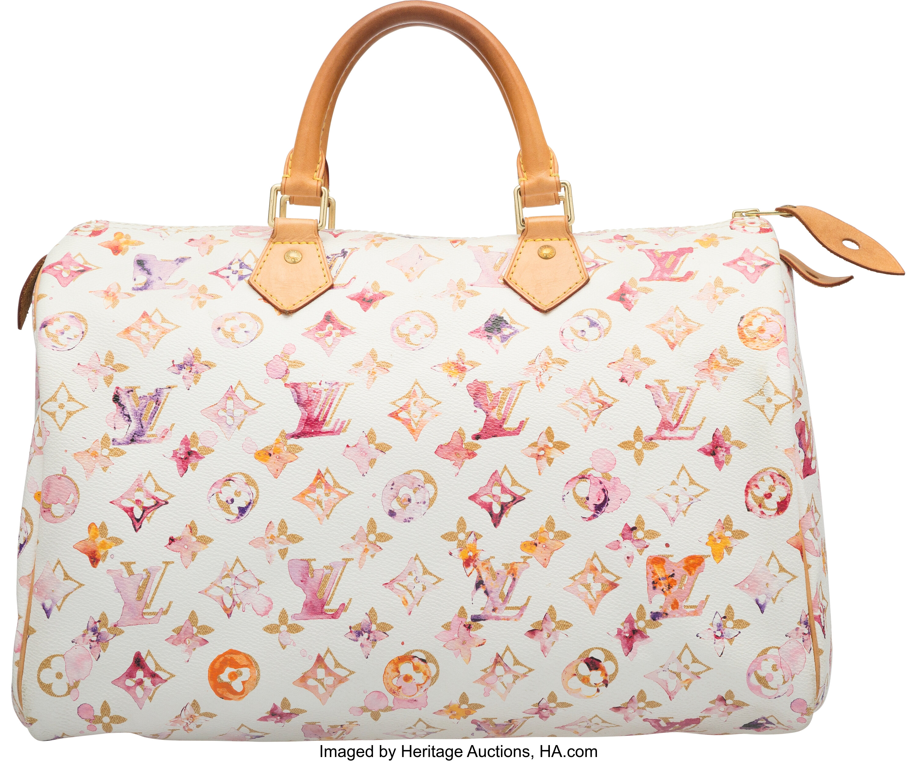 Sold at Auction: VINTAGE LOUIS VUITTON MONOGRAM SPEEDY 35 HANDBAG